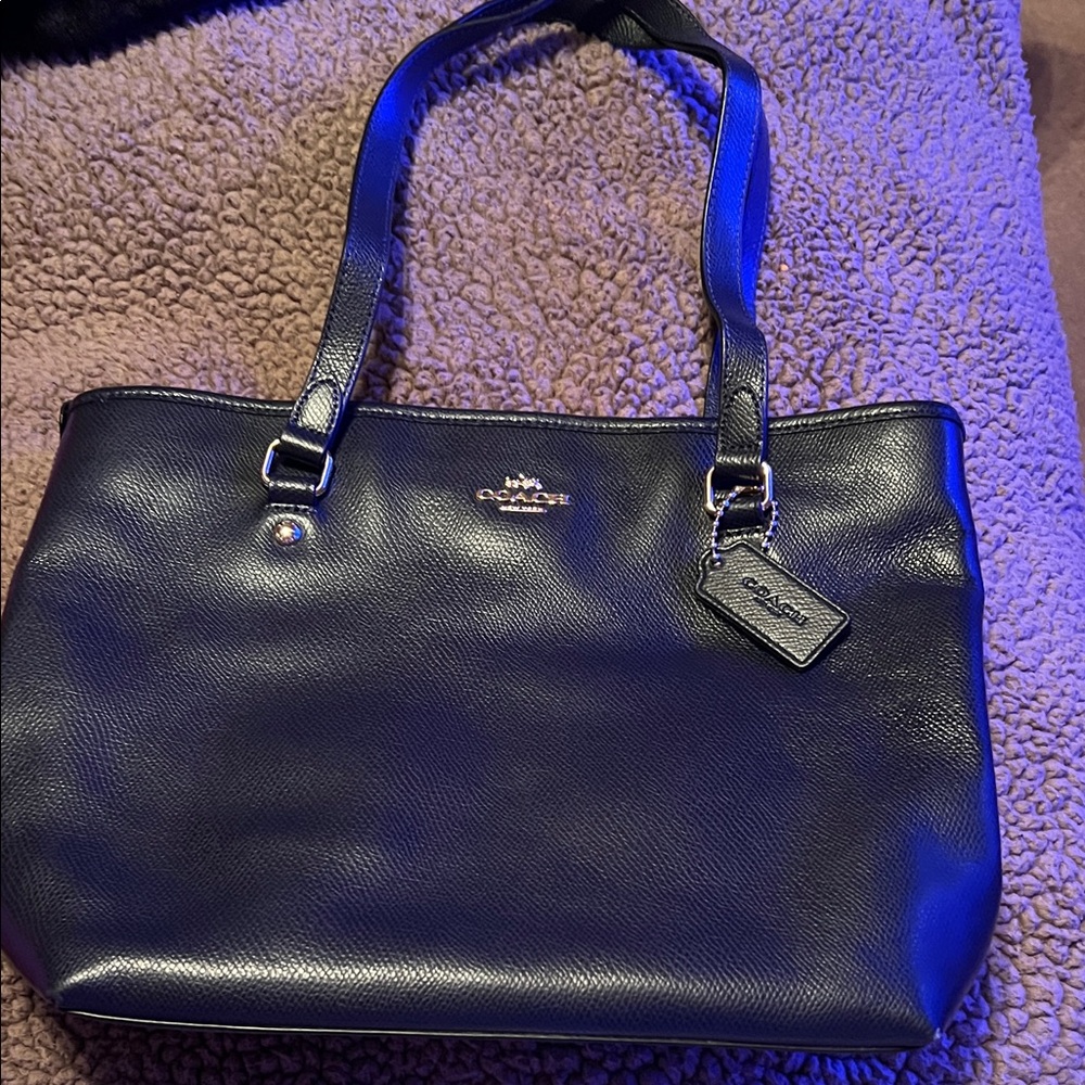 Coach Midnight Black Tote Bag